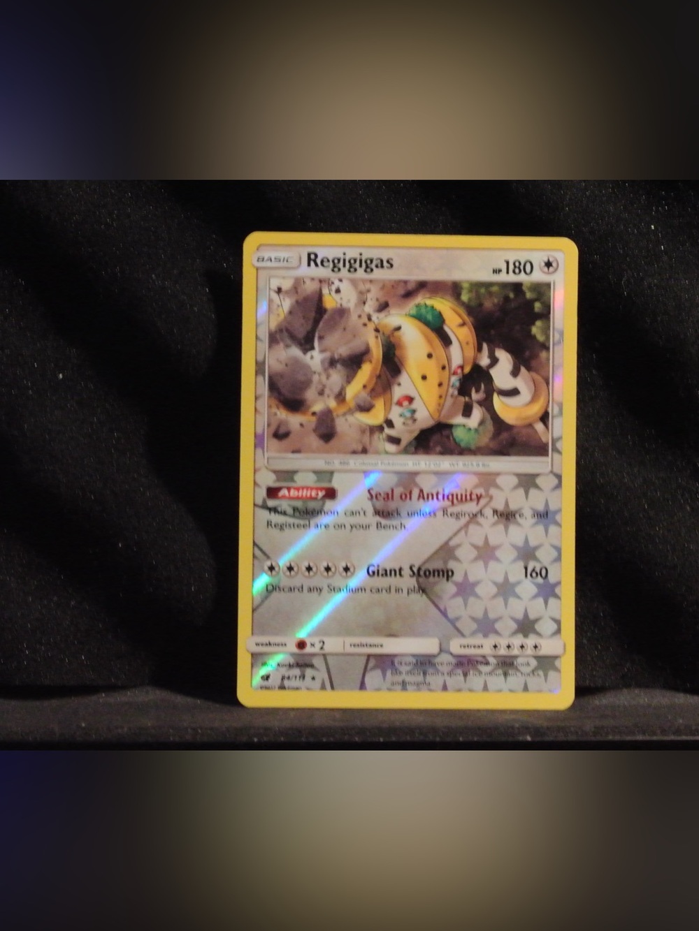 Pokémon Regigigas Rare Holo Collectible Trading Card